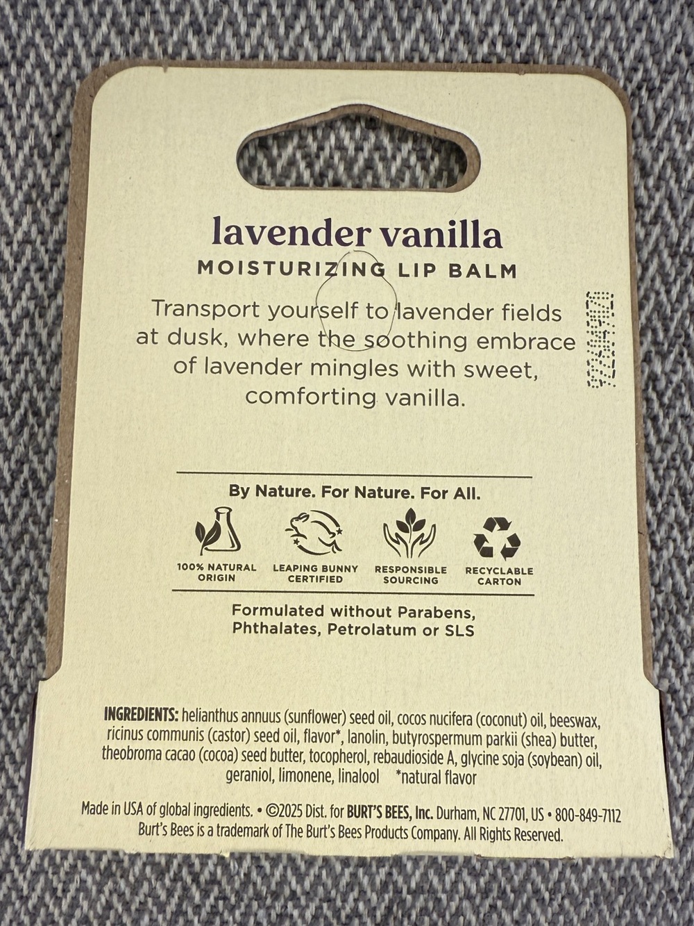 Burt's Bees Moisturizing Lip Balm — Lavender Vanilla - Picture 4 of 12